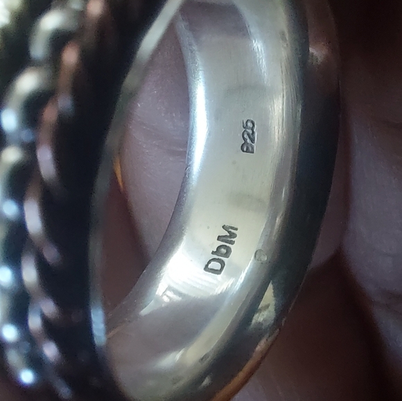 DbM Kensington Sterling Silver 925 Wide Band Spinner Ring Size 5.75 - Picture 5 of 5